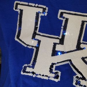 UK Sequin top tee pink vs